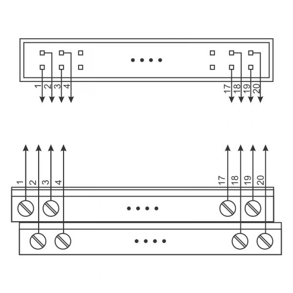INTER-D45-IDC-20-S, INTERFASE IDC, 20 POLOS, PARA RIEL TIPO S - Imagen 6