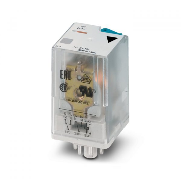 81-RT-2P2T-RU-120, RELEVADOR 2PDT 120VAC 8 PIN 10A OCTAL RU