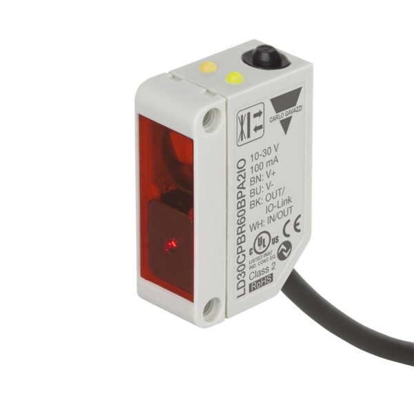 81-S-LD30CPBR30BPA2IO CONEXION CABLE, SENSOR FOTOELECTRICO LASER CON BGS (SUPRESION DE FONDO) Y FGS (SUPRESION DE FRENTE) Y PUNTO ROJO